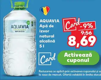 Kaufland AQUAVIA Apă de izvor natural alcalină Ofertă