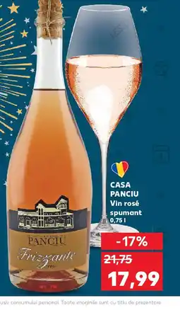 Kaufland CASA PANCIU Vin rosé spumant Ofertă
