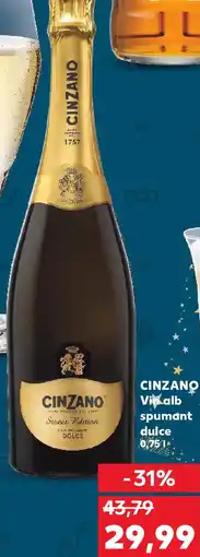 Kaufland CINZANO Vin alb spumant dulce Ofertă