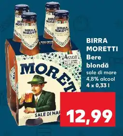 Kaufland BIRRA MORETTI Bere blondă Ofertă