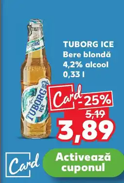 Kaufland TUBORG Ice Bere blondă Ofertă