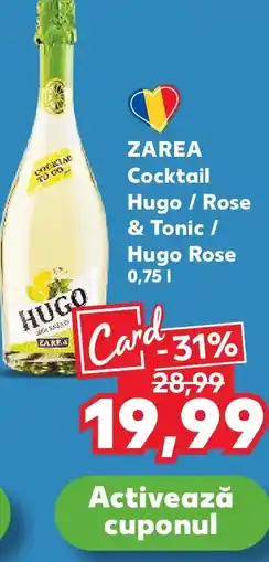Kaufland ZAREA Cocktail Hugo / Rose & Tonic / Hugo Rose Ofertă