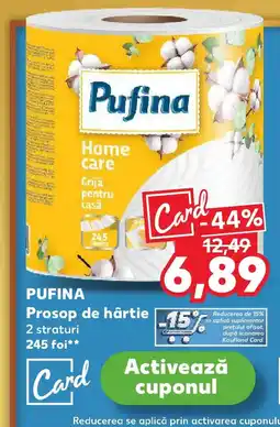 Kaufland PUFINA Prosop de hârtie Ofertă