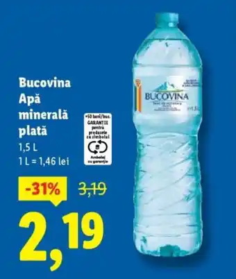 Bucovina Apǎ minerală plată