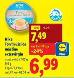 Lidl Nixe Ton în ulei de măsline extravirgin Ofertă