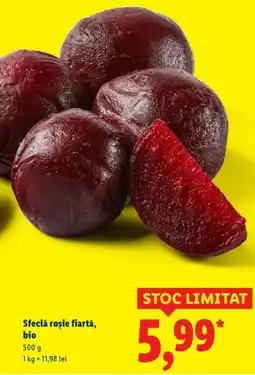 Lidl Sfeclă roşie fiartă, bio Ofertă