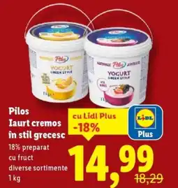 Lidl Pilos Iaurt cremos în stil grecesc Ofertă