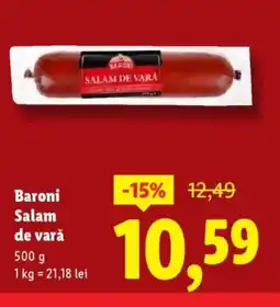Lidl Baroni Salam de vară Ofertă