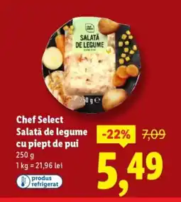Lidl Chef Select Salată de legume cu piept de pui Ofertă