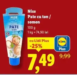 Lidl Nixe Pate cu ton/ somon Ofertă