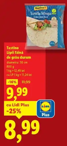 Lidl Tastino Lipii făină de grâu durum Ofertă