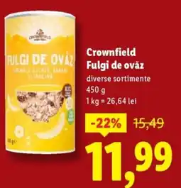 Lidl Crownfield Fulgi de ovăz Ofertă