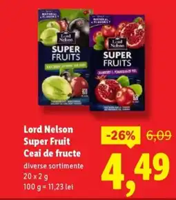 Lidl Lord Nelson Super Fruit Ceai de fructe Ofertă