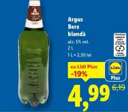 Lidl Argus Bere blondă Ofertă
