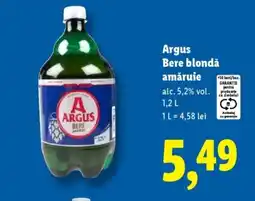 Lidl Argus Bere blondǎ amăruie Ofertă