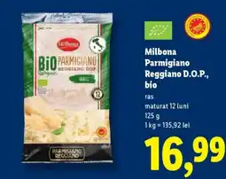 Lidl Milbona Parmigiano Reggiano D.O.P., bio Ofertă
