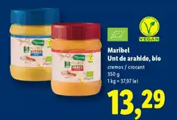 Lidl Maribel Unt de arahide, bio Ofertă