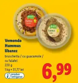 Lidl Vemondo Hummus libanez Ofertă