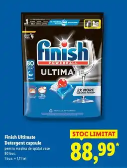Lidl Finish Ultimate Detergent capsule Ofertă