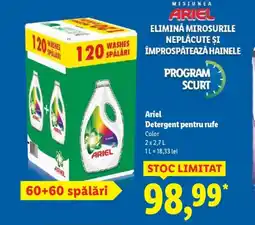 Lidl ARIEL Detergent pentru rufe Ofertă