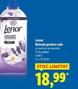 Lidl Lenor Balsam pentru rufe Ofertă