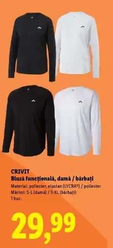 Lidl CRIVIT Bluză funcțională, damă / bărbați Ofertă
