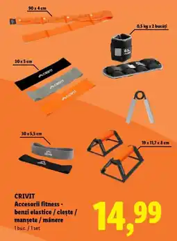 Lidl CRIVIT Accesorii fitness - benzi elastice / clește / manşete / mânere Ofertă