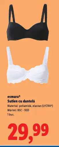 Lidl EsmaraⓇ Sutien cu dantelă Ofertă