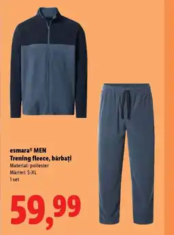 Lidl EsmaraⓇ MEN Trening fleece, bărbaţi Ofertă