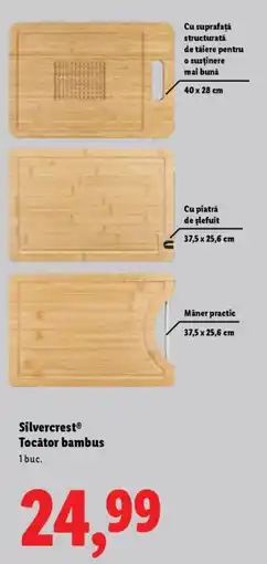 Lidl SilvercrestⓇ Tocător bambus Ofertă