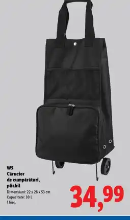 Lidl W5 Cărucior de cumpărături, pliabil Ofertă