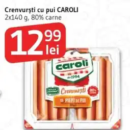 Supeco Crenvurști cu pui CAROLI Ofertă