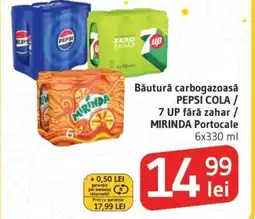 Supeco Băutură carbogazoasă PEPSI COLA / 7 UP fărǎ zahar / MIRINDA Portocale Ofertă