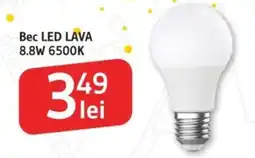 Supeco Bec LED LAVA 8.8W 6500K Ofertă
