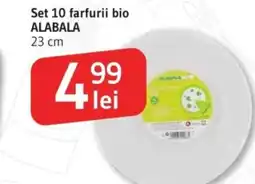 Supeco Set 10 farfurii bio ALABALA Ofertă