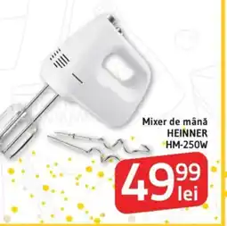 Supeco Mixer de mână HEINNER HM-250W Ofertă