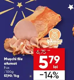 PROFI Muschi file afumat Fox Ofertă