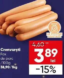 PROFI Crenvursti Fox de porc Ofertă