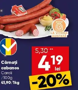 PROFI Cârnaţi cabanos Caroli Ofertă