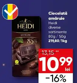PROFI Ciocolată amăruie Heidi Ofertă