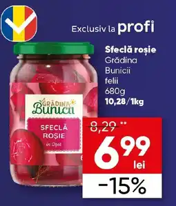 PROFI Sfeclă roşie Grădina Bunicii felii Ofertă