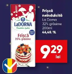 PROFI Frişcă neîndulcită La Dorna Ofertă