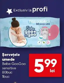PROFI Şerveţele umede Bebe GooGoo Ofertă