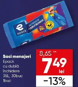 PROFI Saci menajeri Epack cu dublă închidere Ofertă