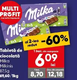 PROFI Tabletă de ciocolată Milka Milkinis Ofertă