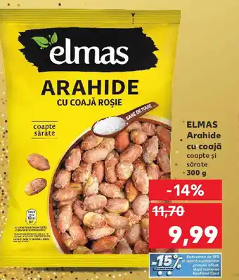 ELMAS Arahide cu coajă coapte şi sărate