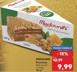 Kaufland MEDOVNIK Premium felie de tort cu nucă Ofertă