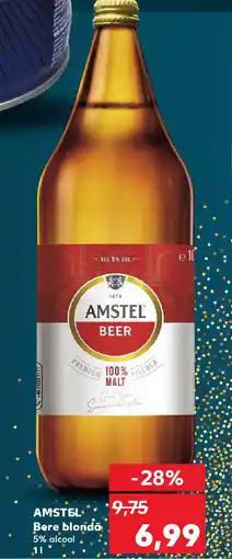 Kaufland AMSTEL Bere blondă 5% alcool Ofertă