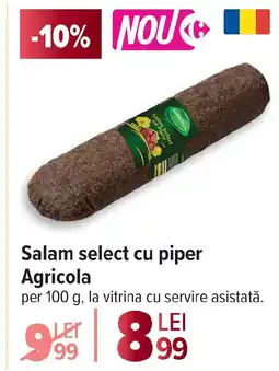 Carrefour Salam select cu piper Agricola Ofertă