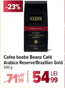 Carrefour Cafea boabe Beanz Café Arabica Reserve/Brazilian Gold Ofertă